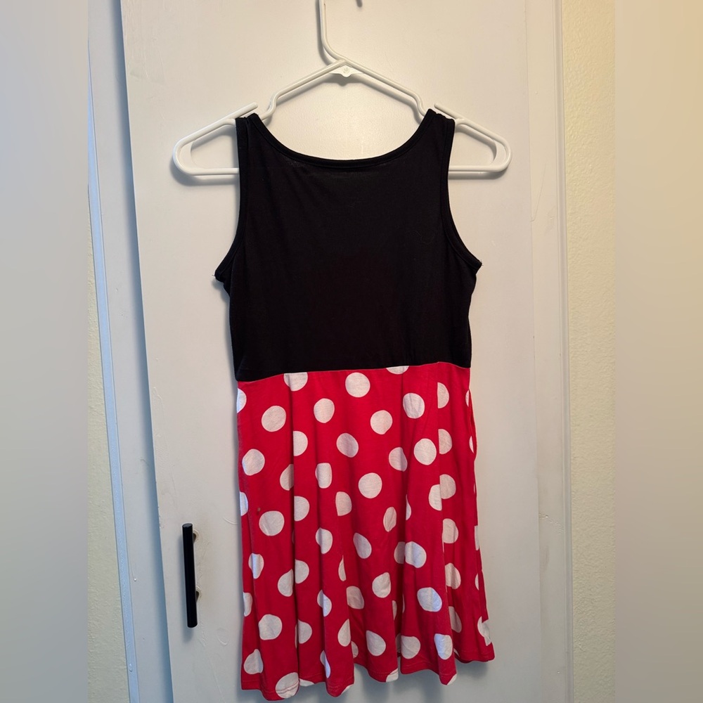 Disney Minnie Mouse Black and Red Polka Dot Dress - Picture 2 of 3